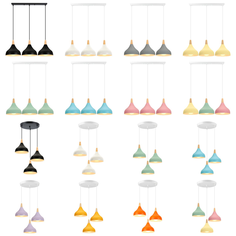Home Cinema Glasses - Nordic Wood LED Pendant Lights Ceiling