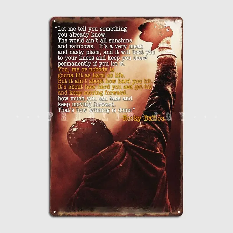 Home Cinema Quotes - Motivation Quote Metal Plaque Poster Cinema