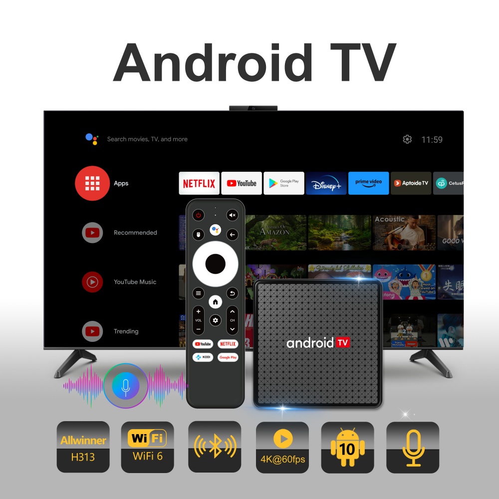 Home Cinema Setup - Wudung X5 TV Box AndroidTV Allwinner