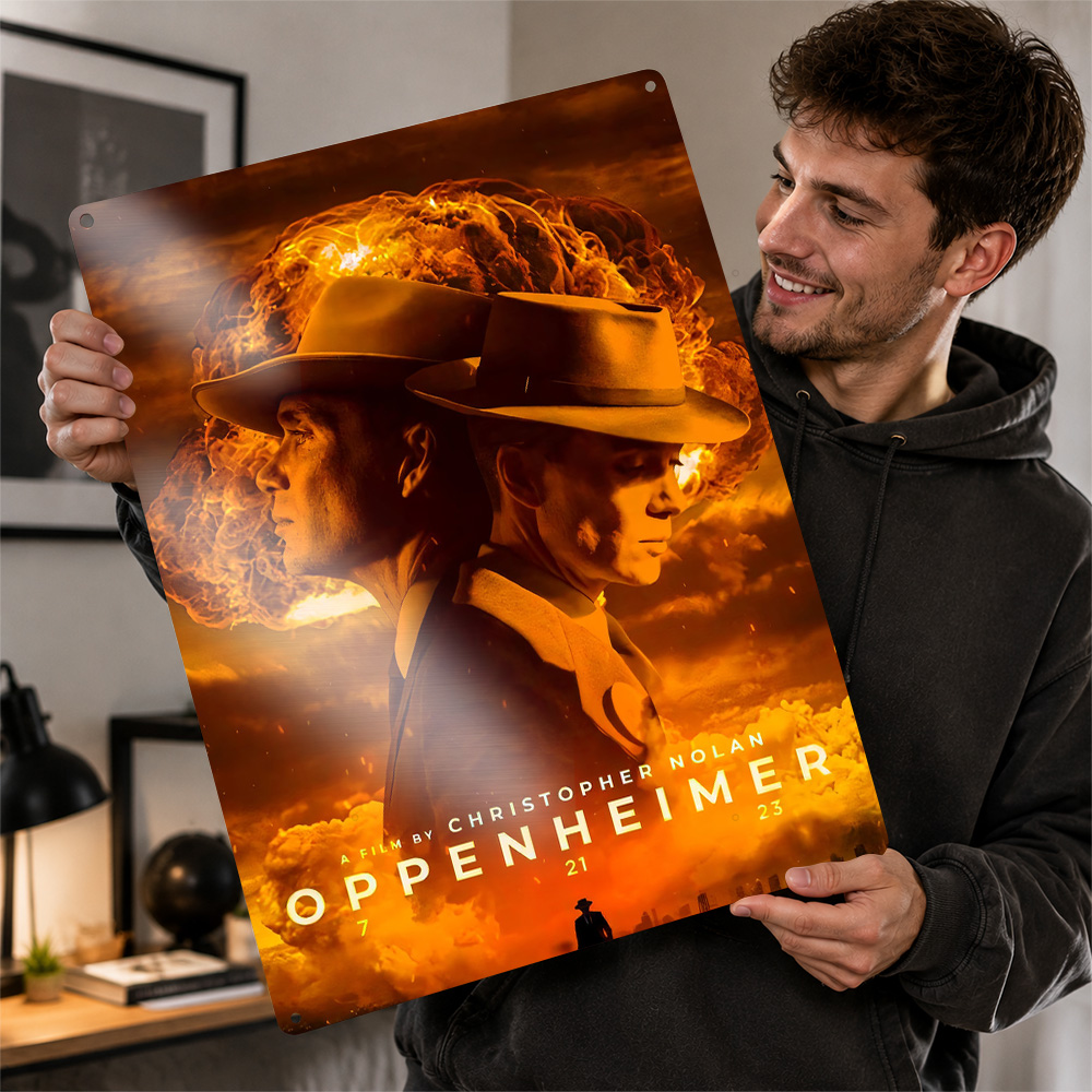 Home Cinema Movies - Oppenheimer Movie Poster Cinema Wall Art