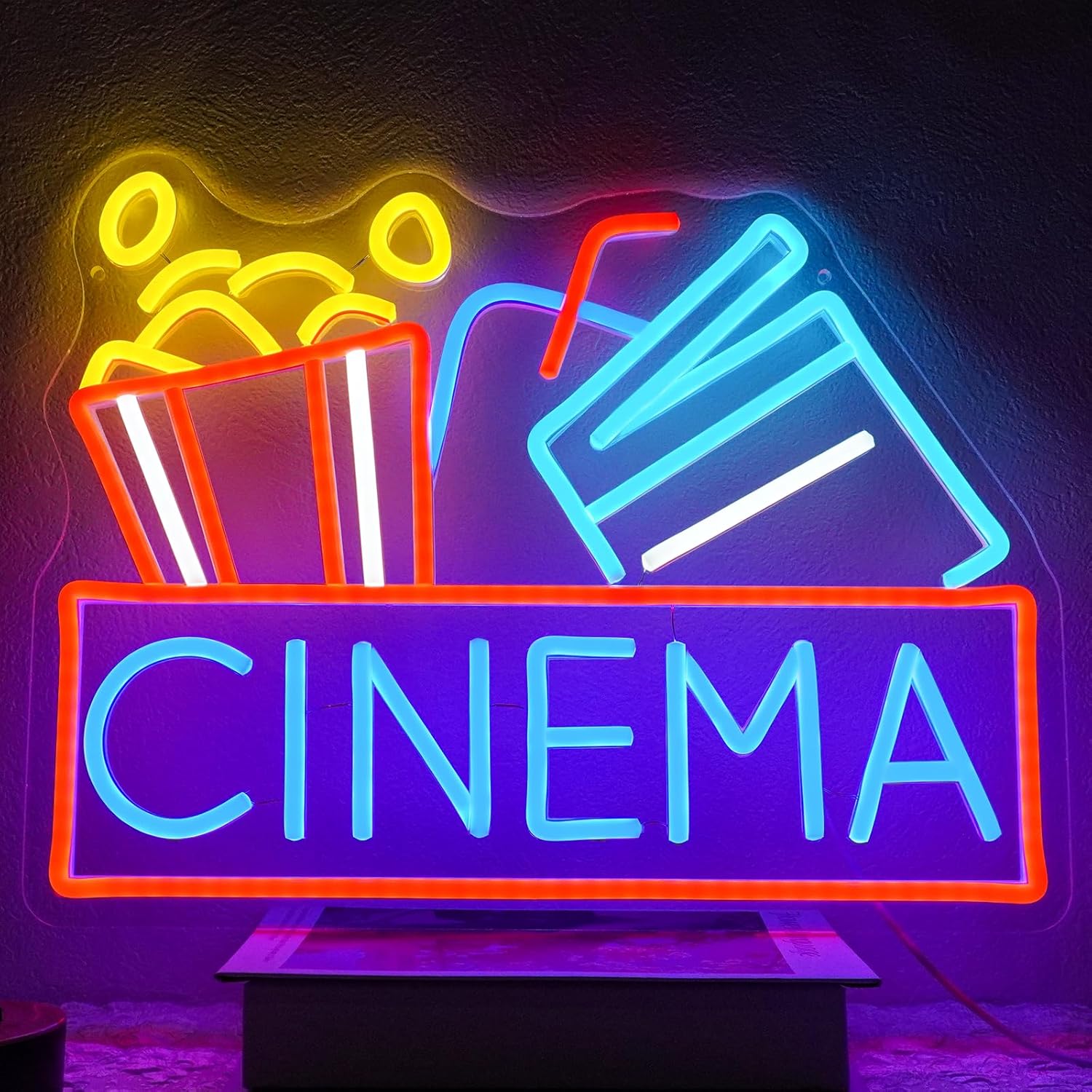 Home Cinema Movies - Cinema Neon Sign USB Powered LED