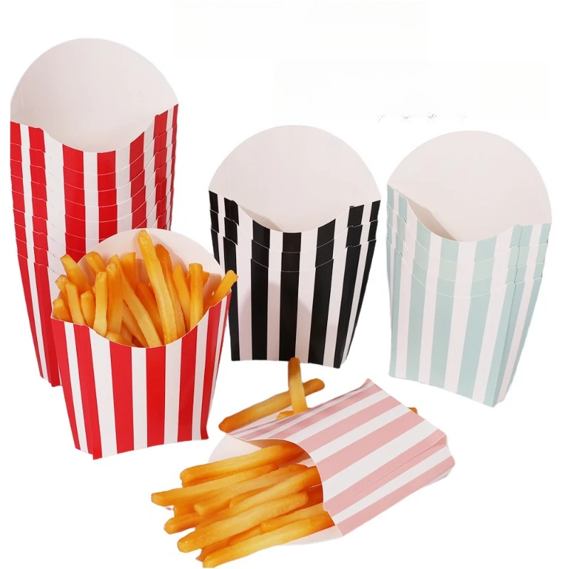 50pcs Striped Disposable Party - Home Cinema Today 评论和价格