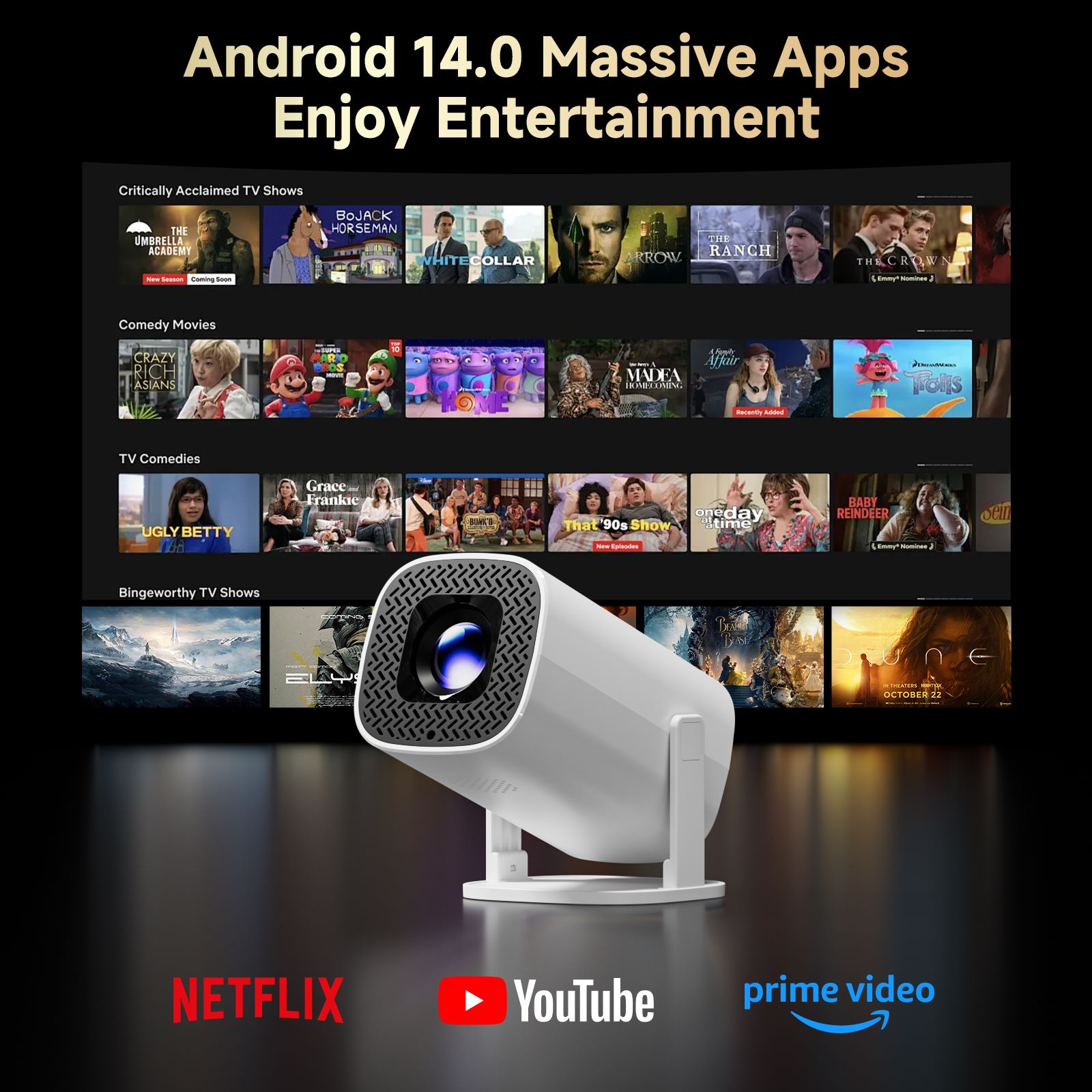 HONGTOP P30PRO Smart Mini Proj - Home Cinema Setup 评论和价格