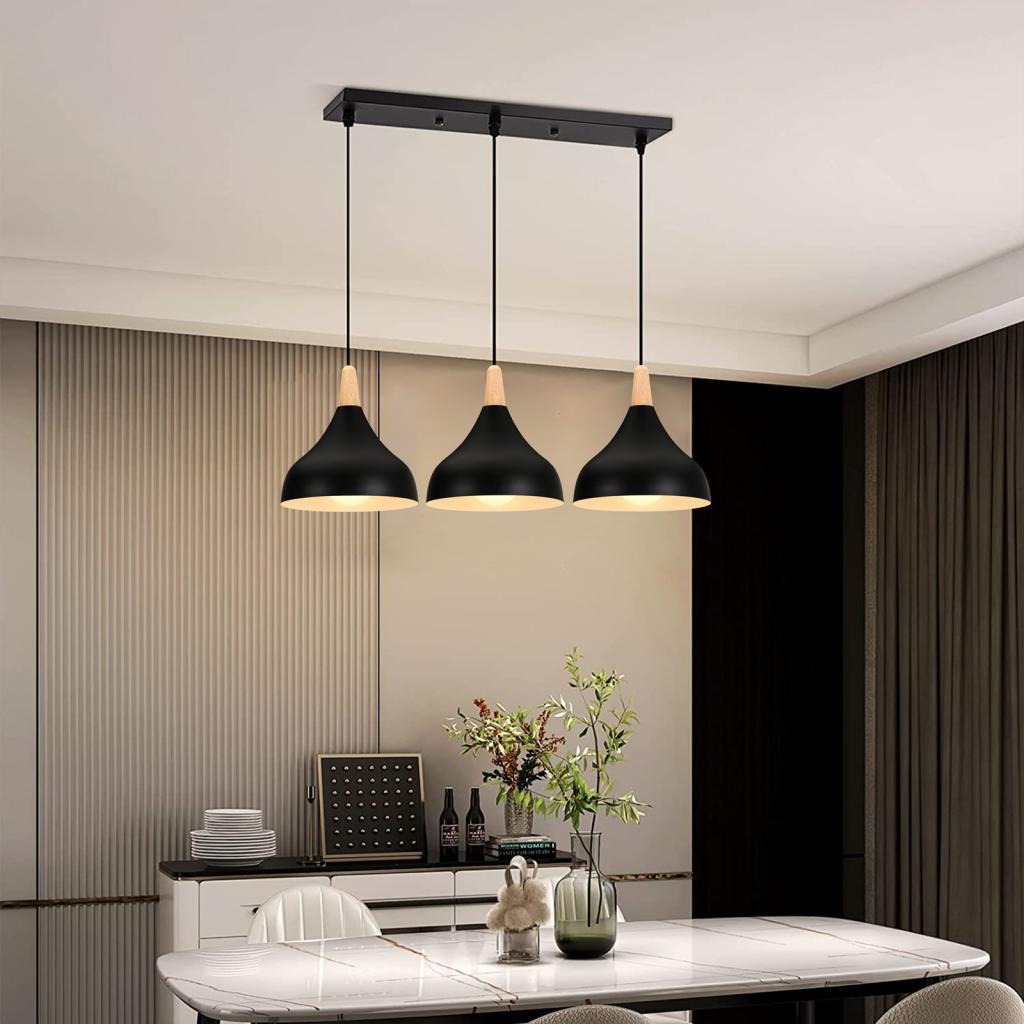 Nordic Wood LED Pendant Lights - Home Cinema Glasses 评论和价格