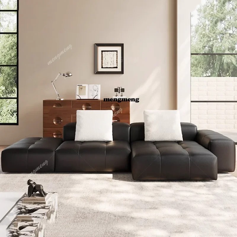 Nordic Leather Compressed Sofa - Home Cinema Room Design 评论和价格