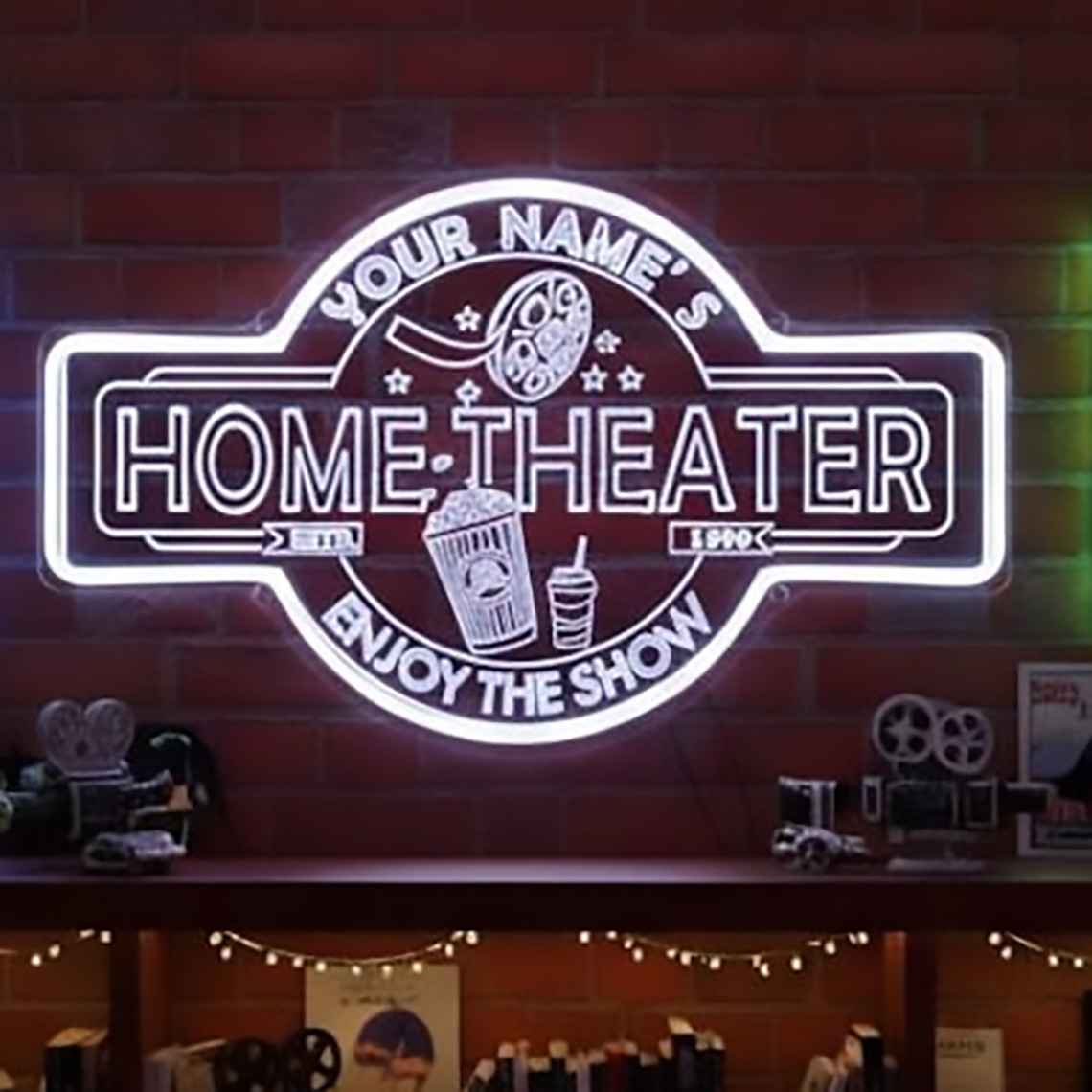 Custom Home Theater Neon Sign  - Home Cinema Decor 评论和价格