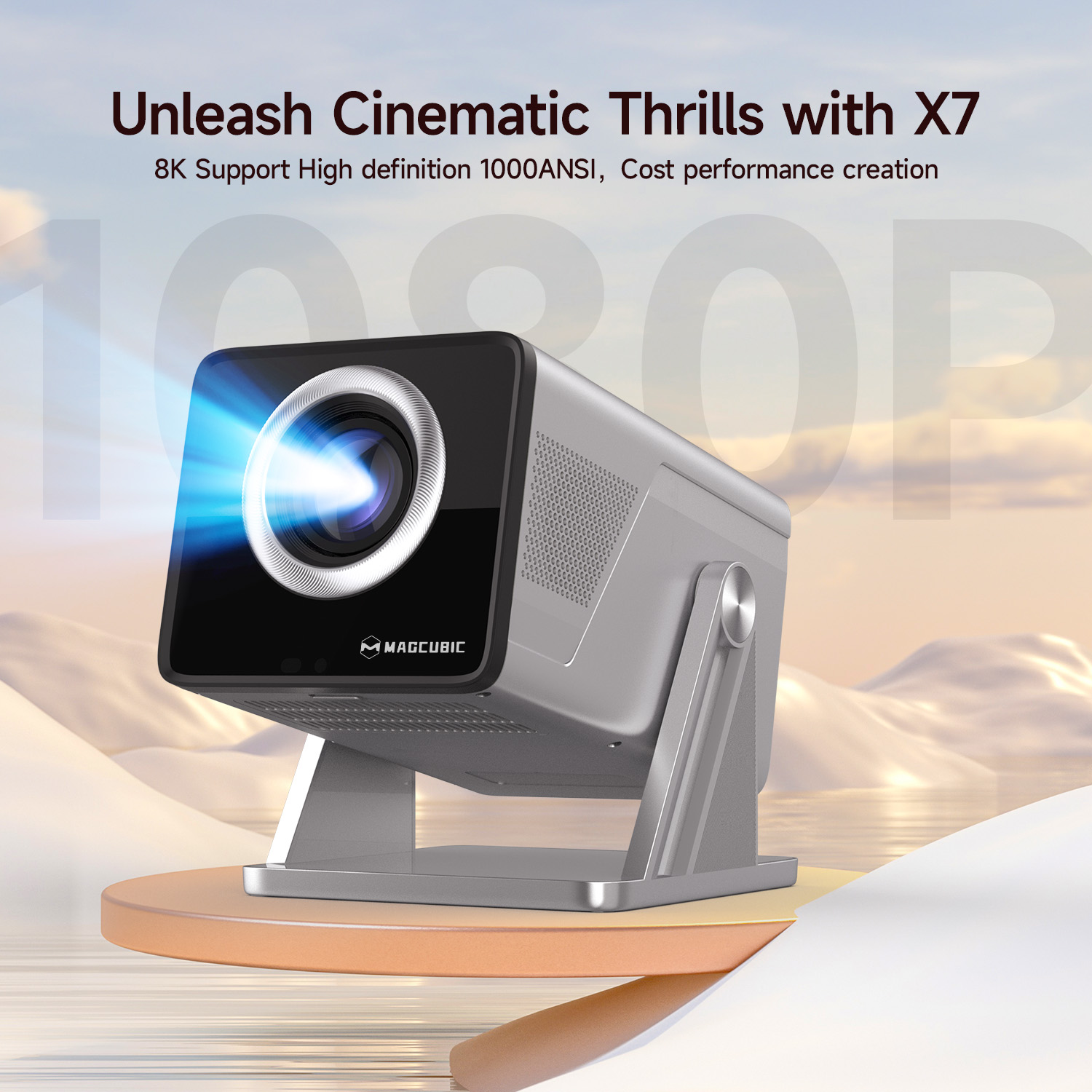 Magcubic 8K HD 1080P 1000ANSI  - Home Cinema Setup 评论和价格