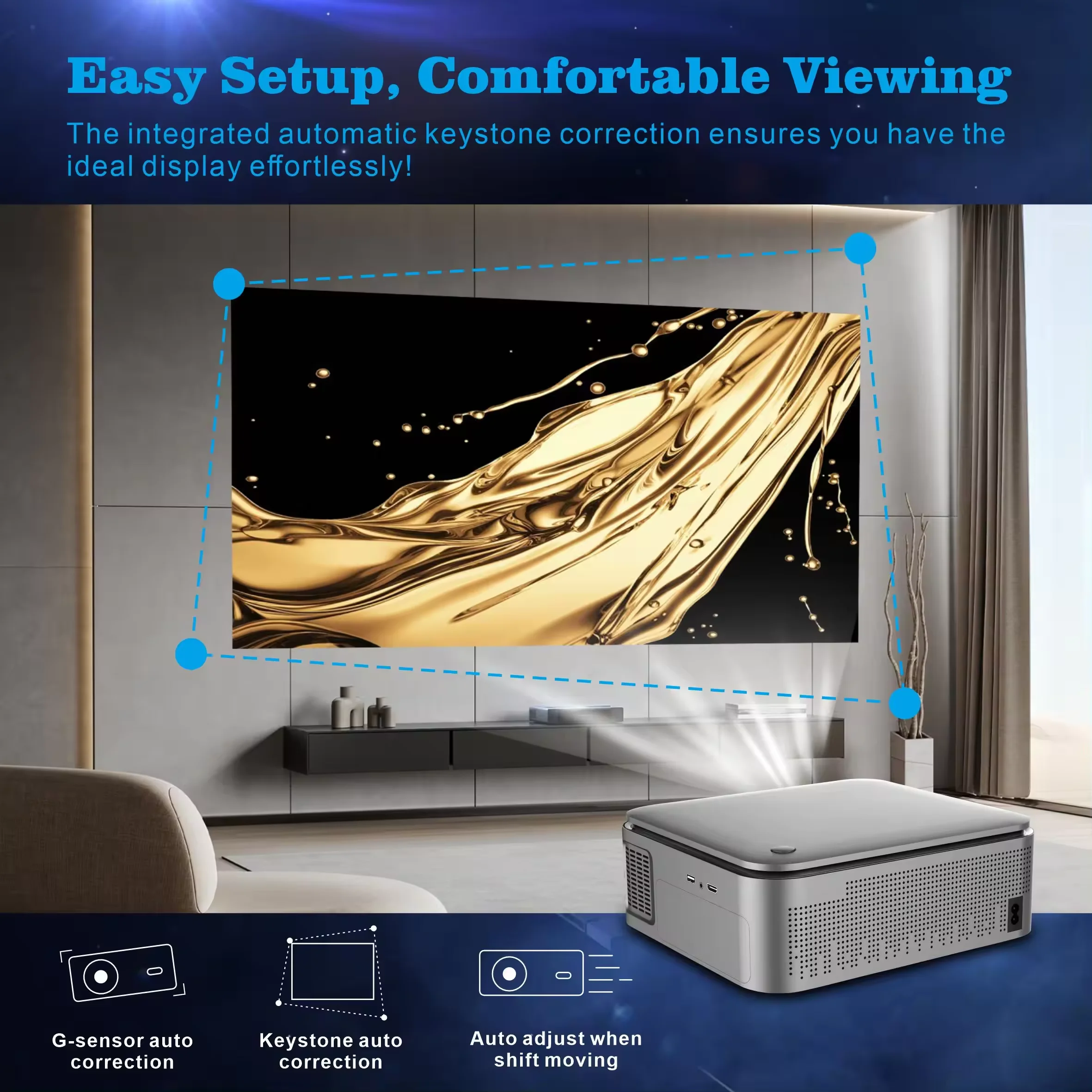 New HD 1080P Projector HY450 f - Home Cinema Movies 评论和价格
