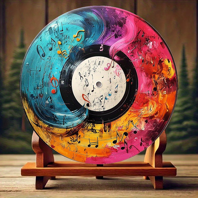12-Inch Vibrant Vinyl Record A - Home Cinema Decor 评论和价格