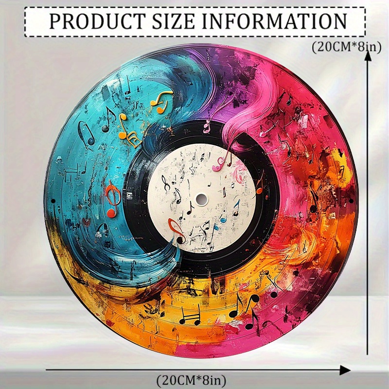 12-Inch Vibrant Vinyl Record A - Home Cinema Decor 评论和价格