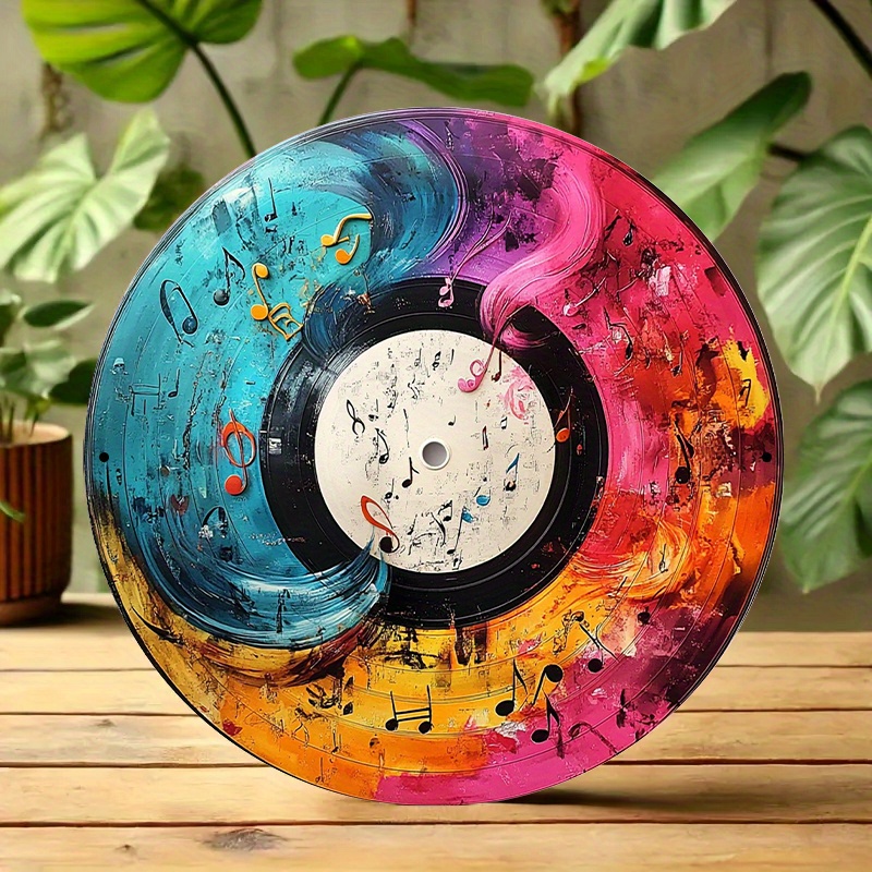 12-Inch Vibrant Vinyl Record A - Home Cinema Decor 评论和价格