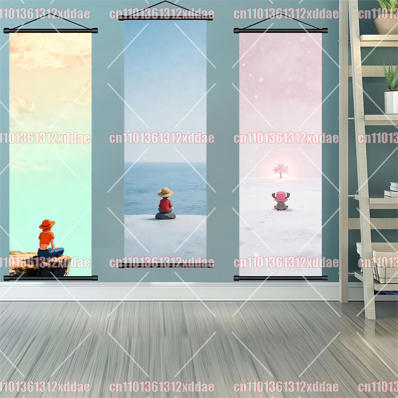 One Piece Scroll Painting HD P - Home Cinema Decor 评论和价格