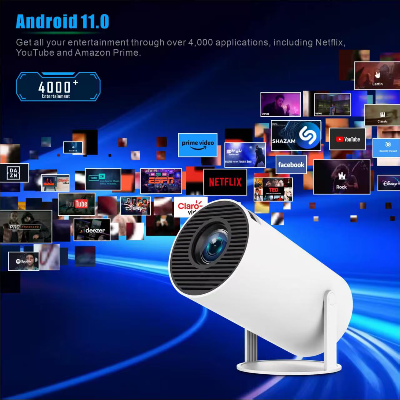 Mini HY300 Portable Projector  - Home Cinema Setup 评论和价格