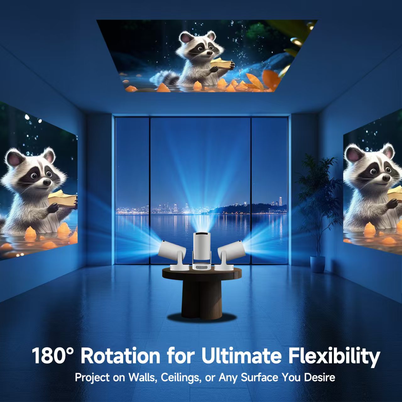Mini HY300 Portable Projector  - Home Cinema Setup 评论和价格