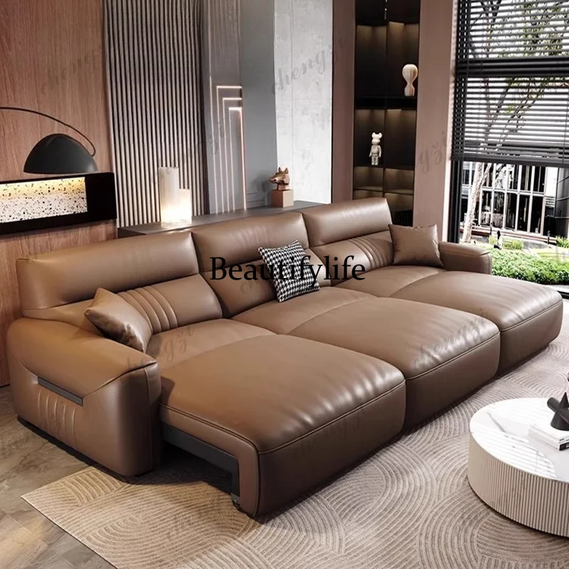 03 A68 Genuine Leather Living  - Home Cinema Room Design 评论和价格