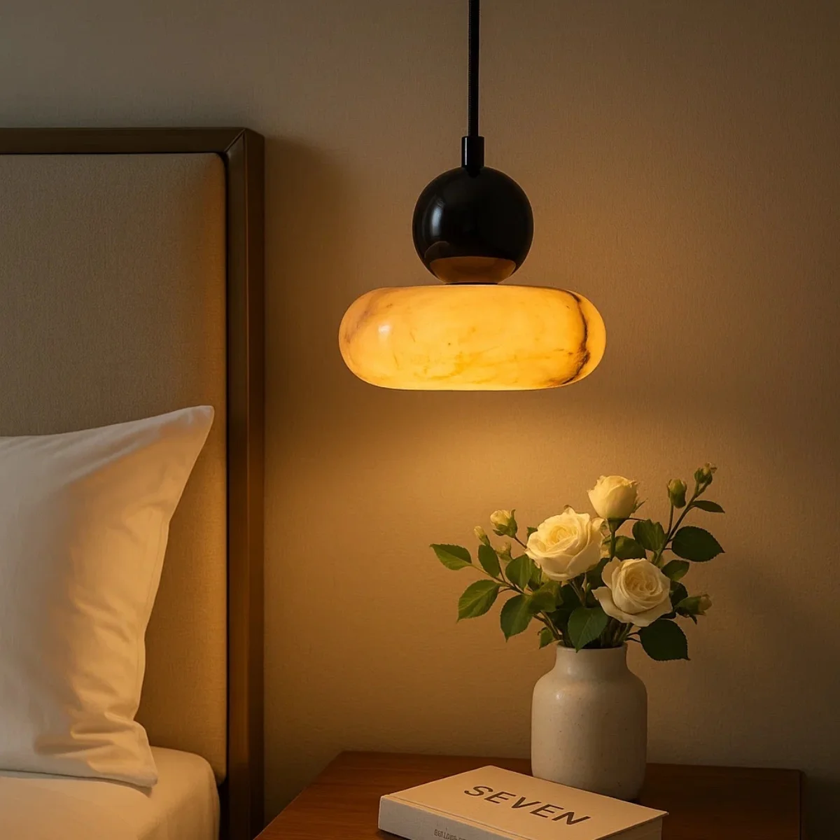 Nordic Art Bedside Pendant Lig - Home Cinema Glasses 评论和价格